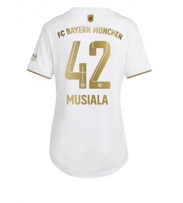 Bayern Munich Jamal Musiala #42 Bortedrakt Kvinner 2022-23 Kortermet